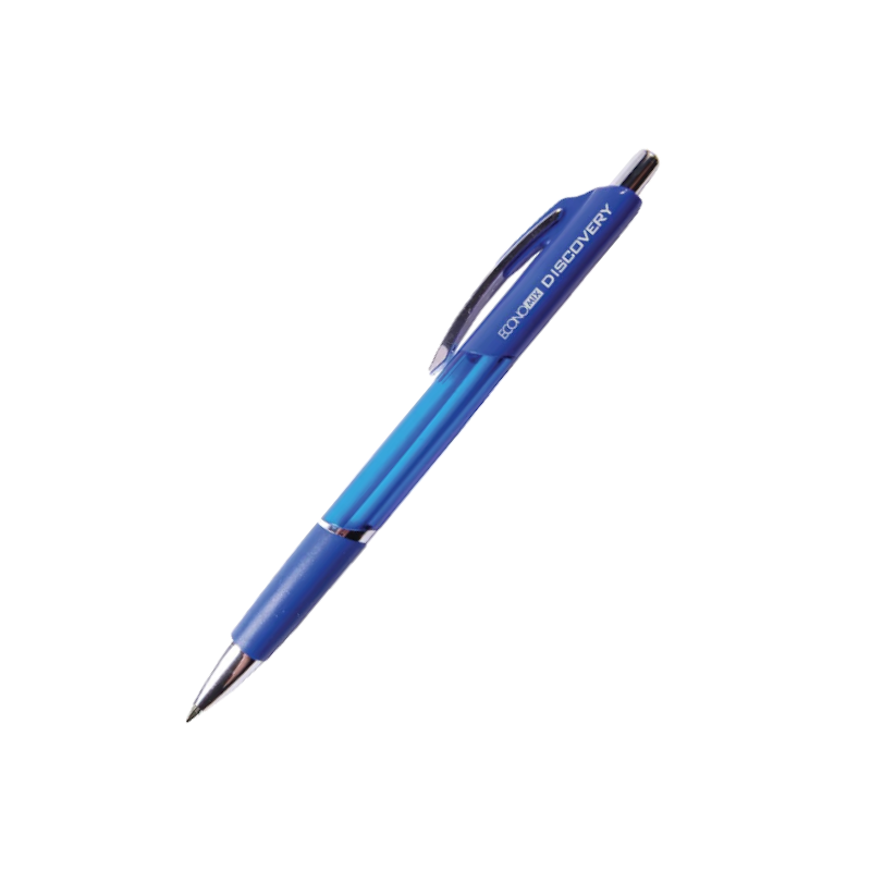 Ручка кулькова ECONOMIX (E10172) DISCOVERY, автоматична, чорнила сині